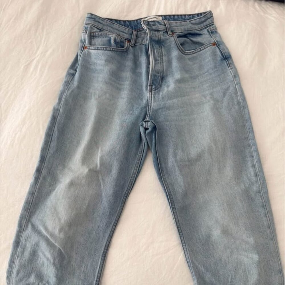 Reformation Cynthia Stretch High Rise Straight Jeans (Fortuna) Size 29